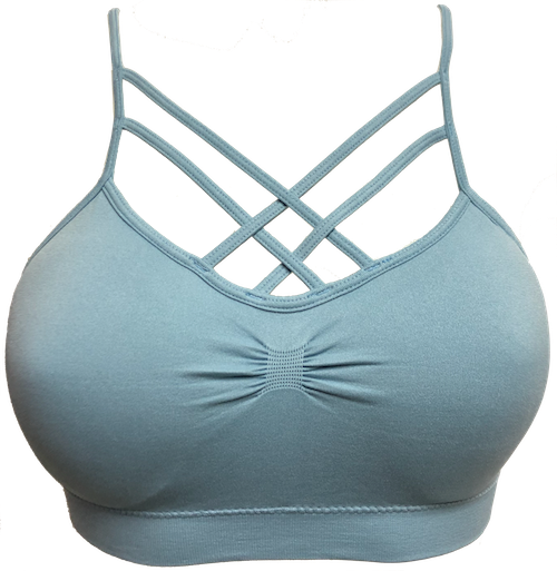 2-Strap X-Cross Padded Bralette